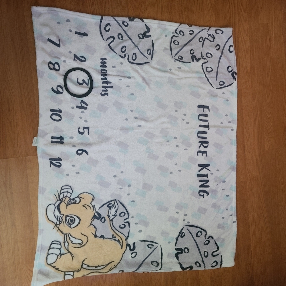 Lion King Baby Milestone Blanket